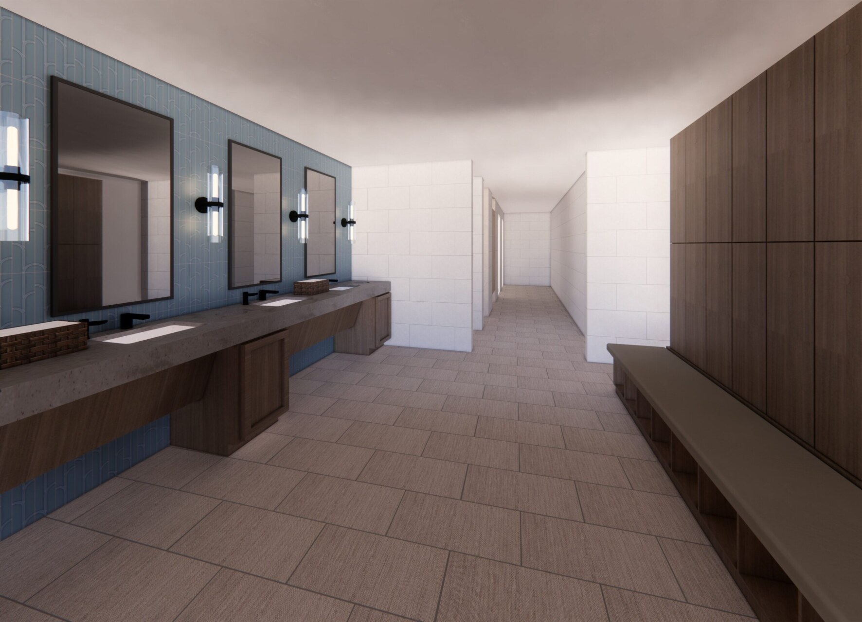 LOWER LEVEL LOCKER ROOM